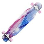 Qis.GH Longboard Complete Board, Longboard Skateboard 42 inches Long X 9 inches Wide Deck Maple Dancing Longboard Made with High Speed ABEC Bearings, for Adults Boys Girls Youth,#3038