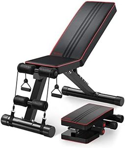 YOLEO Banc réglable, Banc de Musculation pour l'entraînement Complet du Corps, Banc inclinable Exercice Gymnastique à Domicile (avancé)