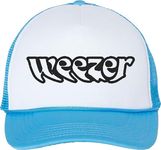 Weezer Melting Logo Trucker HAT Light Blue, Light Blue, One Size