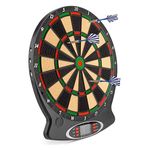 Toyrific Children's Electronic Dartboard with LED Digital Score Display and Plastic Tip Darts