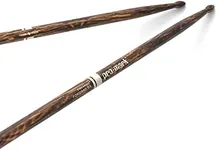 ProMark Drum Sticks - Classic 5A Drumsticks - FireGrain For Playing Harder, Longer - No Excess Vibration - Lacquer Finish, Oval Wood Tip, Hickory Wood - 1 Pair