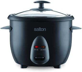 Salton Automatic Rice Cooker with Food Steaming Basket 10 Cup