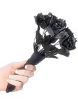 Smiffys Corpse Bride Bouquet, Black Roses, Halloween Fancy Dress Accessory, Halloween Fancy Dress Accessories Dress Up Halloween decorations