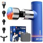 BOB AND BRAD A7 Pro Massage Gun with Heat and Cold Therapy, 11mm Amplitude Mini Massage Gun Deep Tissue Portable, 3200 RPM Professional Quiet Muscle Massager Gun for Pain Relief, Gift for Dad Mom