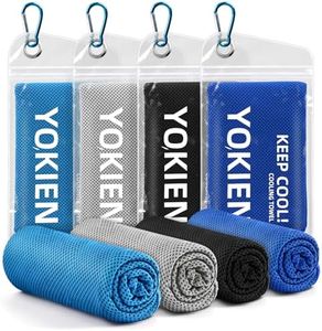 Cooling Towels for Neck and Face - Neck Coolers for Hot Weather -Cooling Neck Wraps Sweat Towel Rags for Extreme Heat (40"x12"), 4 Packs Yoga, Golf, Gym, Camping, Workout & More Activities