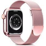 Higgs Metal Strap Compatible with Apple Watch Straps 10 42mm 38mm 40mm 41mm for Women and Men,Magnetic Adjustable Replacement Band for iWatch Series 9 8 SE 7 6 5 4 3 2 1,Fashion Ladies Watch Strap