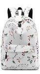 NISHI - Medium Kids Backpack Waterproof Backpack, Girls & Women Stylish Trendy College, School & College Bag (WHITE JUNGLE)