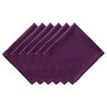 DII Tabletop Collection, Cotton, Eggplant, Napkin Set, 20x20