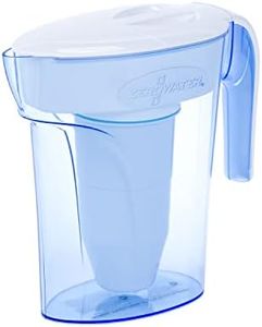 ZeroWater 7 Cup Water Filter Jug | Fridge Door Design Water Jug with 5 Stage Filtration System, Water Quality Meter and Water Filter Cartridge Included