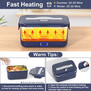 Vabaso 100W Electric Lunch Box, 1.8L – Dark Blue