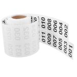 VILLCASE Consecutive Number Labels, 001-1000 Count Inventory Numbered Stickers Roll, Self-Adhesive Moving Box Numbering for Storage Classification Supplies