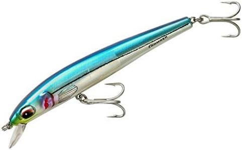 Bomber Lures Long Shot Slender Minnow Bait Saltwater Fishing Lure, Fishing Gear and Accessories, 6", 1 3/16 oz, Baby Bluefish
