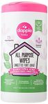 Dapple Baby - All Purpose Cleaning Wipes, Baby Safe, Natural Toy and High Chair Wipes, Plant Based, Sweet Lavender Scented - 75 Count