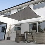 Kookaburra Waterproof Garden Sun Shade Sail Canopy in Charcoal 98% UV Block (5m x 4m Rectangle)