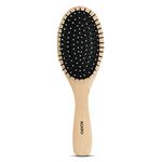 AGARO Wooden Broad Oval Hair Brush with Strong & flexible nylon bristles, having Anti-static ball tips For Grooming, Straightening, Detangling & adding shine to Hair, Ideal for Men & Women