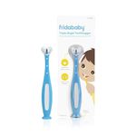 Frida Baby Toothhugger Kids Toothbrush: U-Shaped Toothbrush with Triple-Angle Bristles, Easy-Grip Handle, Soft Toothbrush Bristles, for Toddlers and Kids 2+ Years Old, Blue