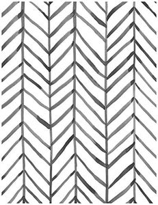 HaokHome Modern Stripe Peel and Stick Wallpaper Herringbone Black White Vinyl Self Adhesive Decorative 0.45m X3m