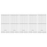 Charbrofire 57568 57569 Grill Grates Replacement Parts for Bull Grill Parts 16517 Bull Brahma 5 Burner Grill, Lion Premium L90000 90000 40 Inch Built in Grill Stainless Steel Grates 5Pcs