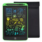 LEYAOYAO LCD Writing Tablet 12 inch with Bag- Colorful Screen Doodle Pad Drawing Board Learning Educational Toy (Green)