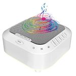 White Noise Machine, Sleep Sound Machine with 28 Soothing Sounds USB Rechargeable Auto-Off Timer, Memory Function & Night Light Sound Therapy for Sleeping for Baby, Kids and Adults