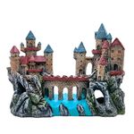 M2cbridge Antique Roman Column Ruins European Castle Aquarium Decorations Fish Tank Hideout Rocks (Large Castle)