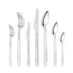 Karaca Stark 316+ Premium Cutlery Set for 12 People, 84 Pieces, Spoon, Rustproof, Long-Lasting, Corrosion-Resistant, Dishwasher Safe, Serving Cutlery, Elegant, Blade Steel