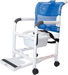 Rolling Shower Chair with Drop Arms