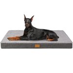 Patas Lague Orthopedic Jumno Dog Bed for Extra Large Dogs 142x102cm, Egg Crate Foam Jumbo Dog Beds with Removable Washable Cover,Waterproof Pet Bed Mat, Grey