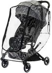 guzzie+Guss Universal Stroller Rain Cover (Weather Shield) – Clear, Well-Ventilated, Waterproof with Unique Zipped Front Opening – Fits Most Full-Sized and Jogger Strollers