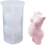 Entcook Resin Silicone Body Mold, 3D Female Goddess Body Shape Mold, Epoxy Human Mold for DIY Craft Making Sexy Model Body Stand (Type1)