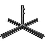 Crystals Cross Frame Parasol Base Metal Stand for Umbrella Outdoor Garden Patio (Cross frame Stand)