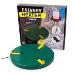 Chicken Water Heater and Deicer - Electric Poultry Waterer for Winter - Portable Design, Freeze Proof Chicken Supplies for Outdoor Use - Water Heater and Warmer for Outside