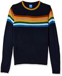 Amazon Brand - Jam & Honey Boy's Acrylic Casual Sweater (AW21JH-BSWT-909_Navy_2-3 Years)