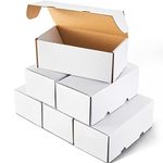 Sepamoon 6 Pcs 400 Count Trading Card Storage Box Trading Card Boxes Game Sport Card Cardboard Box Collectible Trading Card Cases for Baseball Card Football Card Basketball Card Storage