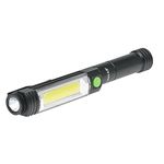 LitezAll Pen Flashlight | Compact and Portable Tactical Pen Light | Battery Powered Pen Light Flashlight, Up to 400 Lumen Wide Angle COB LED Task Light, 3 AA Batteries Included