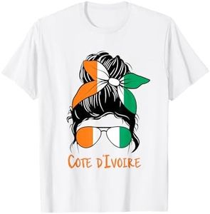 Côte d'Ivoire fille ivoirienne fille cote d'ivoire femme drapeau T-Shirt