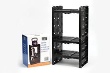 StorageMax Deluxe Wide School Locker Organizer with 3 Adjustable Shelves - Fits Lockers from 11.5" and 15.5" Wide