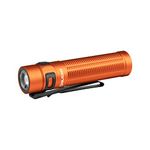 OLIGHT Baton3 Pro Max 2000 Lumens EDC Rechargeable LED Torch,High Lumens Pocket Flashlight with Safety Proximity Sensor for Outdoors and Emergency (Cool White (5700K~6700K), Orange)