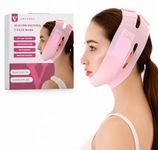 AMENDAS Silicone V Face Mask, Face Lift Up Belt for Facial Slimming, Chin & Cheek Slimming Bandage Mask, Double Chin Fat Reducer, Skin Tightening for Women & Men