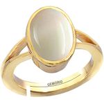 Gemorio Opal 4.8cts or 5.25ratti Stone Panchdhatu Adjustable Ring for Men