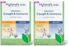 Hyland's - Kids - Organic Cough & Immune Day & Night Combo Pack - Eases Coughs, Supports Immunity, Promotes Sleep, Two 4 Fl Oz. Bottles (8 fl oz) (Pack of 2)