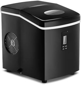 Maxkon Ice Maker Machine Countertop, 16.2kgs in 24 Hours, 3.2L Larger Water Tank, Self-Clean Electric Ice Maker Compact Potable Ice Maker with Ice Scoop and Basket for Home/Kitchen/Office
