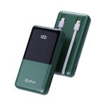 pTron Dynamo Power 20000mAh 22.5W Super Fast Charging Power Bank with Quick Charge & 20W Power Delivery, Built-in Charging Cables, 4 Outputs, Type-C Input/Output Port & LED Battery Display (Green)