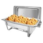 Umisu Chafing Dishes & Food Warmers for Buffet, 8QT Chafers Buffet Servers and Warmers, Chaffing Servers with Covers 1 Full Size,Catering,Chafer,Food Warmer for Parties Buffets Set (1 Pack)