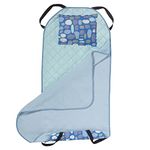 ECR4Kids Toddler Nap Mat Companion - Portable All-in-One Preschool/Daycare Nap Bundle with Built-in Liner, Blanket and Removable Pillow, Orchid Pebbles Design