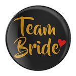 Nio Prints Team Bride Badges|Wedding Badges (Props) for Team Bride and Family|Badges for Wedding, Bachelor/Reception Party|Bride Squad Badge|Multicolo|Size 58mm