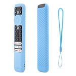 Caldipree Silicone Remote Cover Case Pouch Sleeve Compatible for TCL iFFALCON Smart LED TV Remote Cover with Loop (Blue)