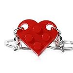 Matching Couples Heart Keychain for
