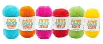 Lion Brand Yarn - Stitch Soak Scrub - 6 Color Assortment (Neon)