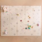 Nuby Foldable Reversible Play Mat - Easy Clean | Reversible | Waterproof | Suitable from Birth | 147 x 195 cm (Rainbow)